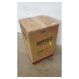 Mirrored End Table with Crystal Inlay, Square Modern Side Table Silver Accent Table, Drum End Table for Living Room Bedroom from MIREO Fine Furniture