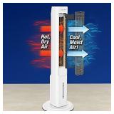 Ontel Arctic Air Evaporative Portable Room Cooling Tower with 3-Speed Oscillating Fan