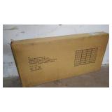 Oriental Furniture 3 ft. Tall Window Pane Shoji Screen - Black - 4 Panels