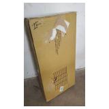 Oriental Furniture 3 ft. Tall Window Pane Shoji Screen - Black - 4 Panels