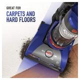 Hoover WindTunnel 2 Whole House Rewind Corded Bagless Upright Vacuum Cleaner with Hepa Media Filtration,UH71250, Blue