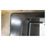 Dekor Sinks 89199Q Westwood Composite Granite Double Bowl Kitchen Sink with One Hole, 33-Inch, Black