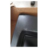 Dekor Sinks 89199Q Westwood Composite Granite Double Bowl Kitchen Sink with One Hole, 33-Inch, Black