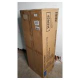 Baxton Studio Ottomans, Navy Blue/Brown