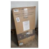 Delta Children Sweet Dreams Bassinet with Airflow Mesh Bedside Portable Crib with Vibration Lights and Music, Grey Infinity