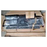 Monoprice Above Fireplace Mantel Pull-Down Full-Motion Articulating TV Wall Mount Bracket For LED TVs 55in to 100in, Max Weight 143 lbs, VESA Patterns Up to 800x600, Rotating, Height Adjustable, Black