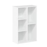 Furinno 5-Cube Open Shelf, White