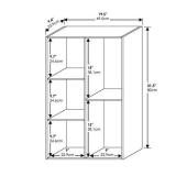 Furinno 5-Cube Open Shelf, White