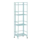 Convenience Concepts Xtra Storage 4-Tier Folding Metal Shelf, Seafoam