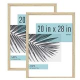 MCS Industries Studio Gallery Frames, 20x28 in, Natural Woodgrain, 2 Count