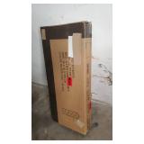 FATORRI Industrial Corner Bookshelf, 5 Tier Tall Corner Bookcase, Wood and Metal Corner Shelf Stand (Rustic Oak)