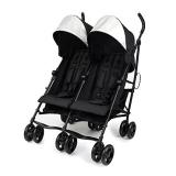 Summer Infant 3Dlite Double Convenience Lightweight Double Stroller for Infant & Toddler with Aluminum Frame, Two Large Seats with Individual Recline, Extra-Large Storage Basket, Black