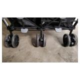 Summer Infant 3Dlite Double Convenience Lightweight Double Stroller for Infant & Toddler with Aluminum Frame, Two Large Seats with Individual Recline, Extra-Large Storage Basket, Black