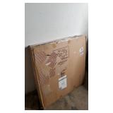 FirsTime & Co. White Marshall Round Mirror, American Designed, Silver, 32.5 inches (70247)