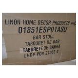 Linon Triena X Back Folding Bar Stool, Brown