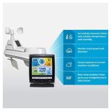 Sealed - AcuRite Iris (5-in-1) Indoor/Outdoor Wireless Weather Station for Indoor and Outdoor Temperature and Humidity, Wind Speed and Direction, and Rainfall with Digital Display (01512M)