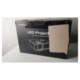 TOPVISION Projector, 7500L Portable Mini Projector with 100 Projector Screen, 1080P Supported, Built-in HI-FI Speakers, Home Theater Movie Projector Compatible with, HDMI,Fire Stick,VGA,USB,TF,AV,PS