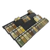 Lynk Professional Expandable Spice Rack Tray - Heavy Gauge Steel 4 Tier Drawer Organizer for Kitchen Cabinets, Silver Metallic