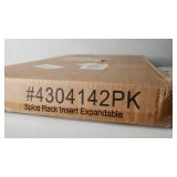 Lynk Professional Expandable Spice Rack Tray - Heavy Gauge Steel 4 Tier Drawer Organizer for Kitchen Cabinets, Silver Metallic