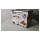Elite Gourmet ERC-2010 Electric Rice Cooker with Stainless Steel Inner Pot Makes Soups, Stews, Grains, Cereals, Keep Warm Feature, 10 cups cooked (5 Cups uncooked), White