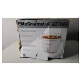 Elite Gourmet ERC-2010 Electric Rice Cooker with Stainless Steel Inner Pot Makes Soups, Stews, Grains, Cereals, Keep Warm Feature, 10 cups cooked (5 Cups uncooked), White