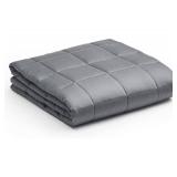 YnM Bamboo Weighted Blanket  100% Cooling Bamboo Viscose Oeko-Tex Certified Material with Premium Glass Beads (Dark Grey, 60