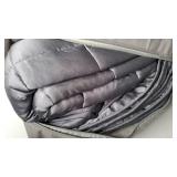 YnM Bamboo Weighted Blanket  100% Cooling Bamboo Viscose Oeko-Tex Certified Material with Premium Glass Beads (Dark Grey, 60