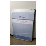 Sealed - VIZ-PRO Whiteboard Easel, 36 x 24 Inches, Portable Dry Erase Board Height Adjustable with Flipchart Pad