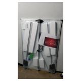 Sealed - VIZ-PRO Whiteboard Easel, 36 x 24 Inches, Portable Dry Erase Board Height Adjustable with Flipchart Pad