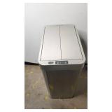 iTouchless - 13 Gallon Touchless Sensor Wings Lid Trash Can with Pet-Proof Lid and AbsorbX Odor Control, Stainless Steel Kitchen Bin - Silver