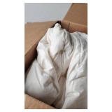 Downcool Feathers Down Comforter White All Season Medium Warmth Bed Duvet Insert 100% Cotton Cover 95% Feathers 5% Down Tiwn