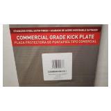 SCHLAGE 515010 Satin Stainless-Steel Commercial Kick Plate, 8" x 34"