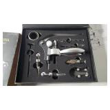 Urban Sierra Rabbit Wine Bottle Opener Kit - 9 pc Gift Set with Corkscrew and Accessories - Easily Open Bottles and Enjoy Glasses of Your Favorite Red and White Wines - Gift Sets for Men and Women