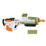 NERF Halo MA40 Motorized Dart Blaster -- Includes Removable 10-Dart Clip, 10 Official Elite Darts, and Attachable Rail Riser , White