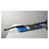 Snow Joe SJBLZD-LED 4-In-1 Telescoping Snow Broom + Ice Scraper | 18-Inch Foam Head | Headlights (Blue)