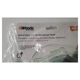 Woods 50124WD Outdoor 24-Hour Heavy Duty Mechanical Timer, 3/4Hp, 2 Grounded Outlets, Black