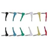 Audio 2000s ADC2289S 1 Feet 1/4" TRS Right Angle to 1/4" TRS Right Audio Cable