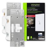 Enbrighten 47899 Z-Wave Plus Smart Light Switch 2-Pack with QuickFit and SimpleWire, Works with Alexa, Google Assistant, Zwave Hub Required, 3-Way Ready, 2nd Gen. Toggle, White, 2 Count