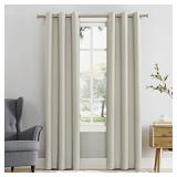 Sun Zero Easton Blackout Energy Efficient Grommet Curtain Panel, 40x84, Pearl
