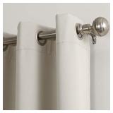 Sun Zero Easton Blackout Energy Efficient Grommet Curtain Panel, 40x84, Pearl