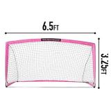 Franklin Sports Blackhawk Portable Soccer Goal - Pop-Up Soccer Goal and Net - Indoor or Outdoor Soccer Goal - 66 x 33 - Pink, Model Number: 31569X