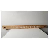 Creative Co-Op Good to be Home Wood Décor Wall Decor, Brown