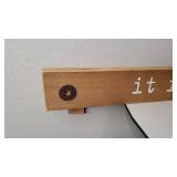 Creative Co-Op Good to be Home Wood Décor Wall Decor, Brown