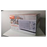 Commercial Chef Countertop Small Microwave Oven, 9.5 Inch, White