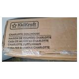 KidKraft Charlotte Classic Wooden Dollhouse with EZ Kraft Assembly, 14-Piece Accessory Set, for 12-Inch Dolls, Gift for Ages 3+