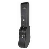 Gearlux Dreadnought Acoustic Guitar Hardshell Case with Accessory Compartment - Black, No Key
