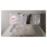 Lot of 3 Lush Decor Linen Button Single Panels Window Curtain