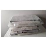 Lot of 3 Lush Decor Linen Button Single Panels Window Curtain