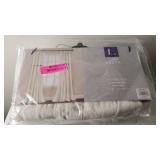 Lot of 3 Lush Decor Linen Button Single Panels Window Curtain