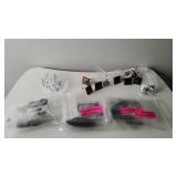 Cabinet Accents Lot! GlideRite 1.125-inch Antique Brass Classic Square Pyramid Cabinet Knobs (Pack of 10)- Antique Brass AND GlideRite 15-Pack 3 in. Rubbed Bronze Thin Oblong Cabinet Backplates